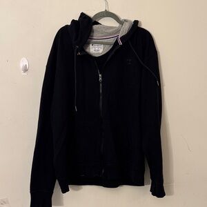 Champion Black and Gray Athletic Hoodie